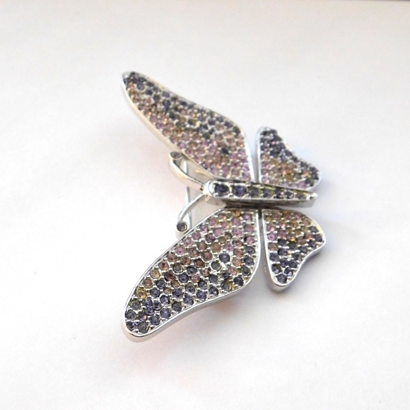 Gorgeous Swarovski Crystal Butterfly Brooch S136 - Picture 5 of 9